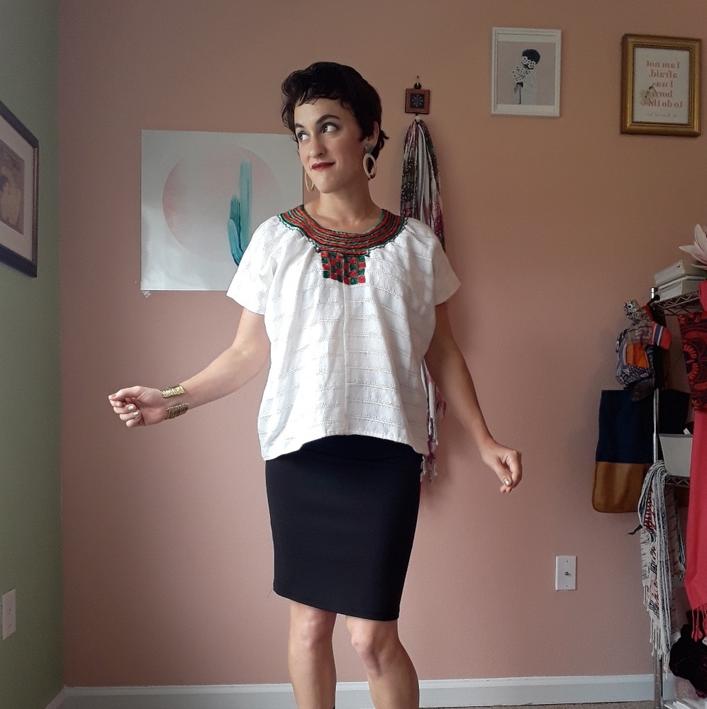 Handwoven Textile Blouse